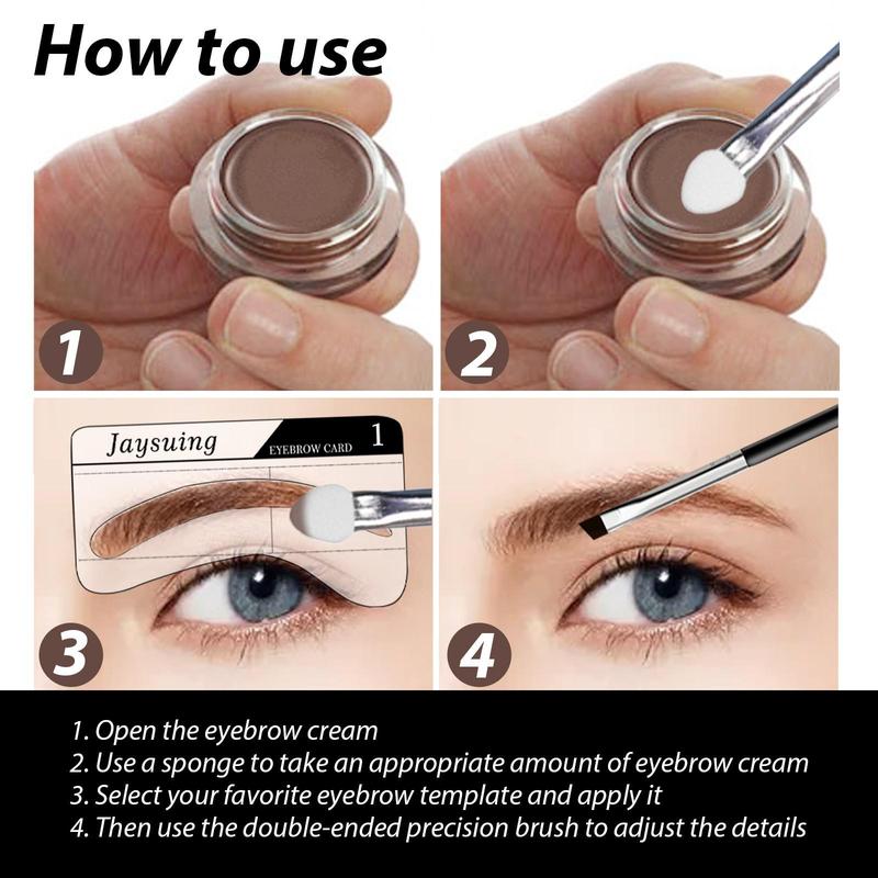 Waterproof Eyebrow Platte, 1 Count Long Lasting Eye Brow Powder, Smudge Proof Eye Brow Product, High Pigmented Eye Brow Shading Accessories