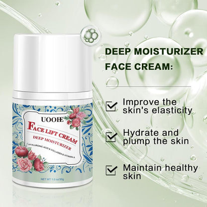 Moisturizing Face Cream, 1 Count Facial Lifting & Firming Cream, Reduces Wrinkles & Fine Lines, Improves Skin Elasticity