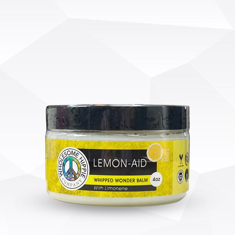 Lemon-Aid Whipped Wonder Balm with Limonene 4oz Hydrating Dry Skin Sensitive Skin Alcohol Free