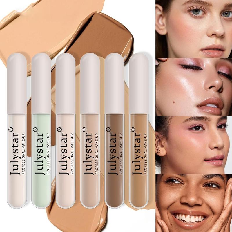 Long-lasting Concealer, 6pcs/set Natural Face Covering Cream, Makeup Accessories for Women