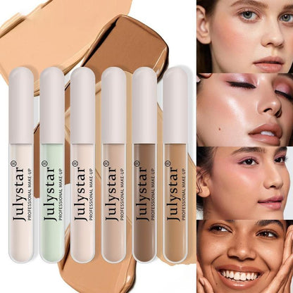 Long-lasting Concealer, 6pcs/set Natural Face Covering Cream, Makeup Accessories for Women