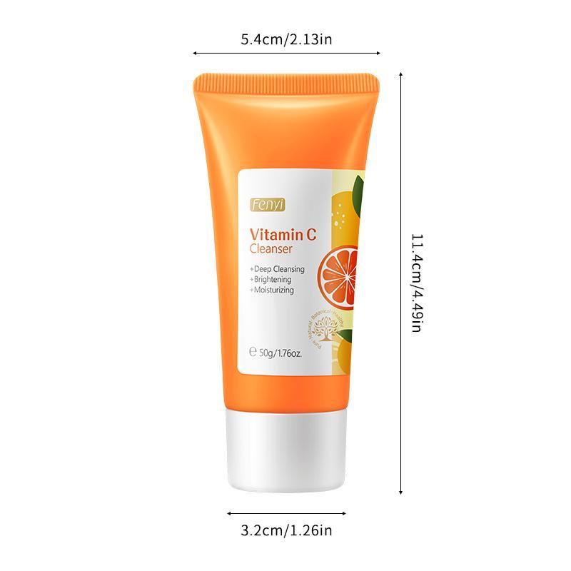 2pcs Vitamin C Facial Cleanser, Deep Cleansing Moisturizing Cleanser, Facial Cleansing Product For Daily Use