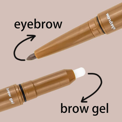 Double-ended Eyebrow Pencil & Cream Set, 4 Counts/set?Long Lasting Eyebrow Pencils, Eye Brow Makeup Tools, Brow Styling Brushes, Eyebrow Makeup Kit, Cosmetic Beauty Supplies For Girls And Women