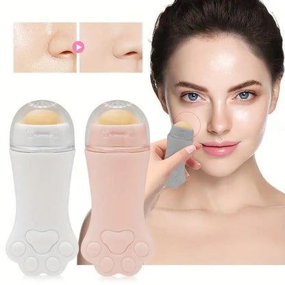 Cat Claw Facial Massager, Oil Absorbent Makeup Remover Ball, Cleaning & Makeup Remover Tool for Women & Girls