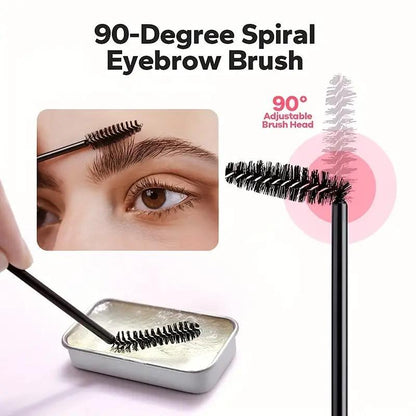 Waterproof 5D Natural and Durable Eyebrow Styling Soap with Brush, Clear Eyebrow Wax & Eyebrow Brush, Eyebrow Soap Kit, Brow Gel with Brush, Eyebrow Styling Gel