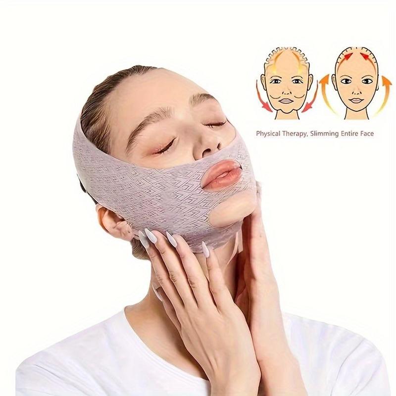 V-shaped Face Lifting Mask, Breathable Face Sleeping Bandage, Elastic Strap for Chin Cheek, Facial Skin Care Tool for Women