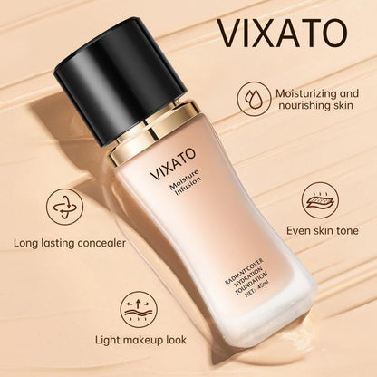 VIXATO oil-control moisturizing foundation sunscreen BB cream, blur blemish concealer, sweat-proof, moisture-proof, and will not clog pores, natural and long-lasting moisturizing concealer hydrating makeup, flawless primer moisturizing concealer BB cream