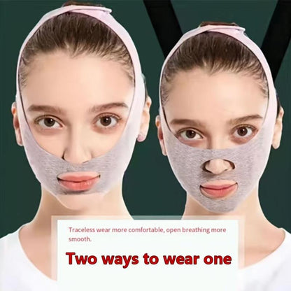 V-shaped Face Lifting Mask, Breathable Face Sleeping Bandage, Elastic Strap for Chin Cheek, Facial Skin Care Tool for Women