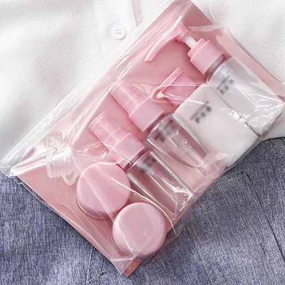 Travel Bottle Set, 9pcs/set Portable Cosmetic Dispensing Bottle, Empty Spray Bottle, Skincare Tools