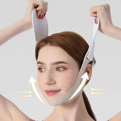 V-shaped Face Slimming Bandage, 2 Counts/set Face Lifting Bandage & Massage Roller, Facial Massage Tool, Skincare Tool for Women