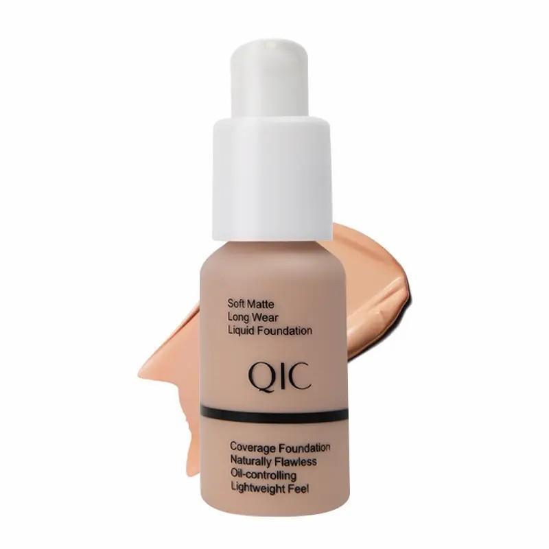 Long-lasting Liquid Foundation, Oil Control Concealer Foundation, Moisturizing Full Coverage Flawless Makeup Cream, Lightweight Concealer Foundation for Daily Makeup