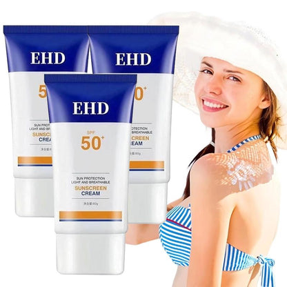 EHD Sunscreen, EHD Sunscreen 50, Sunscreen for Face, Non Comedogenic Face Sunscreen, Non Greasy Sunscreen, Best Sunscreen for Face Women, Water Resistant (3Pcs) (1pc) Facial Skincare Facial Skincare Comfort Skin Repair