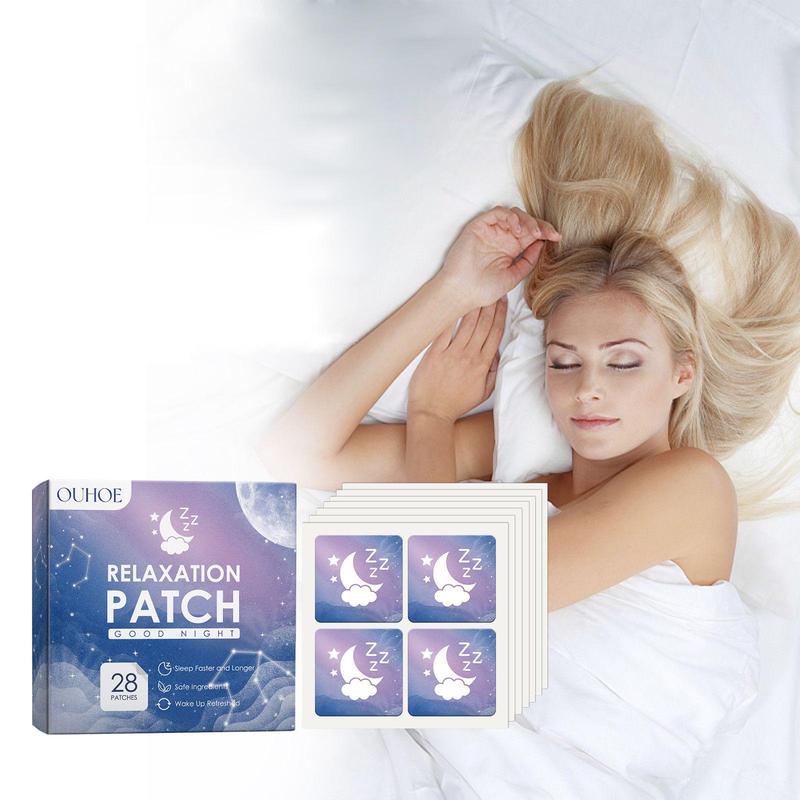 Relaxation Patch, 28pcs/set Good Night Sleep Aid Patch, Sleep Aid Sticker, Body Relaxation Stickers, Sleeping Products