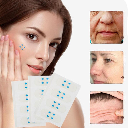 Invisible Facial Wrinkle Patch, 80pcs/pack Strong Elasticity Face Lifting Sticker, Multifunctional Smoothing Tape for Eye, Forehead and Lip Line