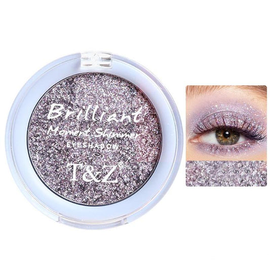 Monochrome Long-wearing Glitter Eyeshadow Palette, High Pigmented Blendable Eyeshadow Powder, Colorful Eye Makeup Products for All Styles & Occasions