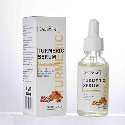 Turmeric Serum, 2pcs/set Moisturizing & Nourishing Face Serum, Hydrating Facial Essence, Face Lotion for Women & Men