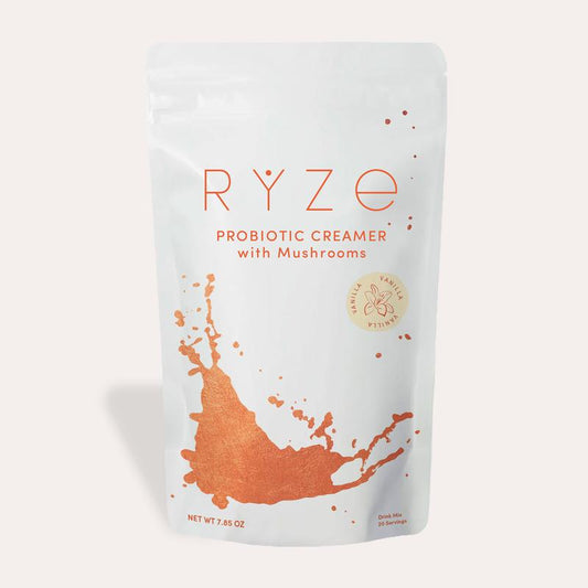 RYZE Probiotic Creamer with 6 Superfood Mushrooms & 1 Billion CFUs of Probiotics