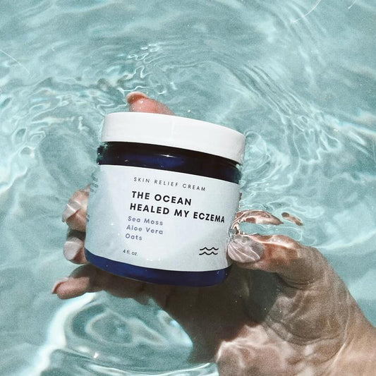 All Natural Eczema Soothing Cream | Made with sea moss! Sensitive Skin Dry Skin Hydrating Comfort Moisture | Fragrance Free Skincare