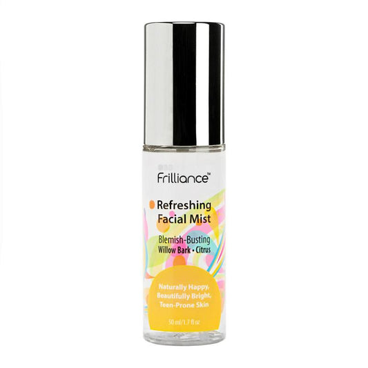 Frilliance Blemish-Busting Facial Mist, Refreshing, Willow Bark, Vit C, Setting Spray, Alcohol Free, Sensitive Skin, Hydrating Moisturizer Skincare