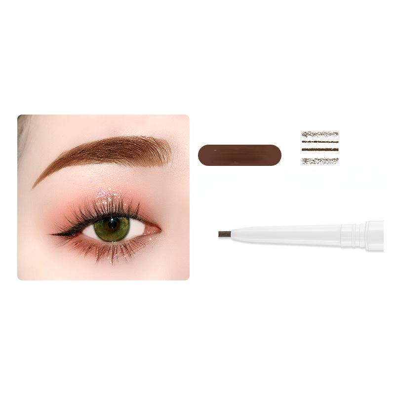 Double-ended Eyebrow Pencil, 1 Count Waterproof Long Lasting Eyebrow Pencils, Eye Makeup Products for Beginners