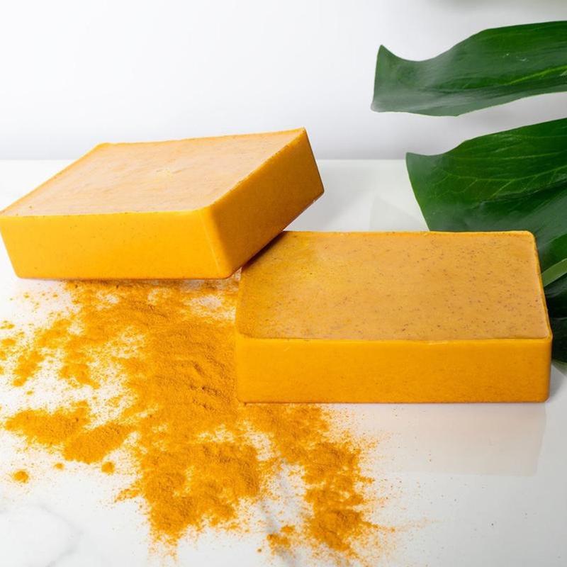 1pcs Lemon Turmeric & Kojic AcidSoap, Handmade Soap For Face AndBody