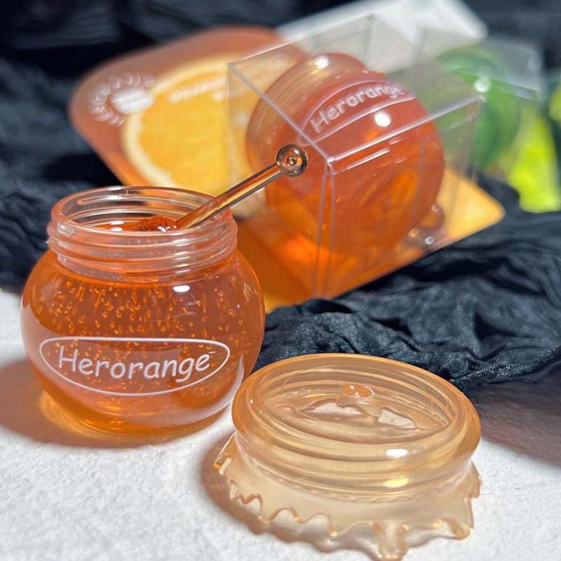 Moisturizing Honey Jar Design Lip Mask, 1 Count Hydrating Lip Balm, Anti-cracking Lip Moisturizer, Comfort Lip Care Product for Women & Men