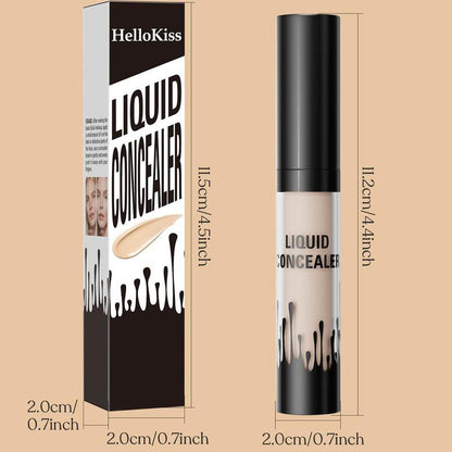 Long-lasting Liquid Concealer, Waterproof Concealer, Lightweight Full Coverage Flawless Makeup Cream, Makeup Product for Women & Girls