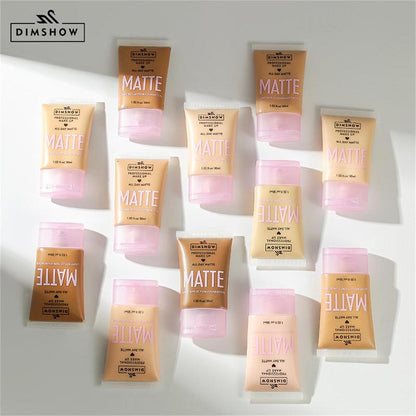 Long-lasting Matte Foundation, Moisturizing Dark Covering, Concealing Foundation Cream, Full Coverage Flawless Makeup Cream