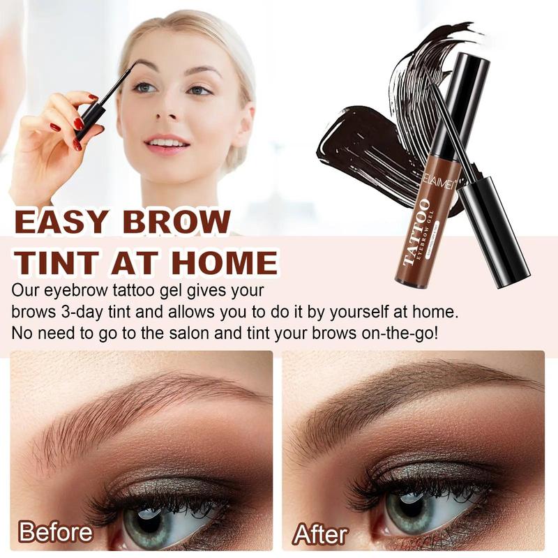 Tattoo Eyebrow Gel Makeup, 3pcs/set Waterproof Eyebrow Gel, Long Lasting Eyebrow Tinted Gel, Eyebrow Makeup Tool, Eye Brow Makeup Products