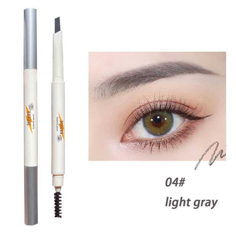 2 In 1 Dual-ended Eyebrow Pencil & Brush, 1 Count Brow Pencil, Eyebrow Makeup Product For Women & Girls