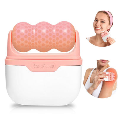 Mother's Day gift,Ice Roller 2-in-1 for Face and Eyes,Facial Massager Roller for Puffiness,Wrinkle Reduction,Migraine Relief and Minor Injuries,Cold Therapy Facial Skincare Tool Ice Roller Comfort