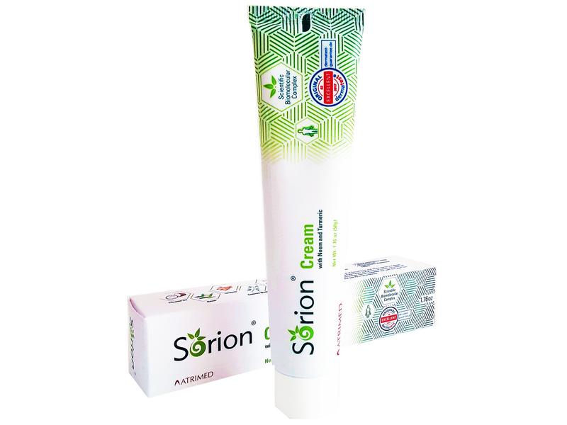 Sorion Cream for Comforting Dry Skin with Coconut Oil, Neem, Turmeric and Pala Indigo