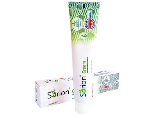 Sorion Cream for Comforting Dry Skin with Coconut Oil, Neem, Turmeric and Pala Indigo