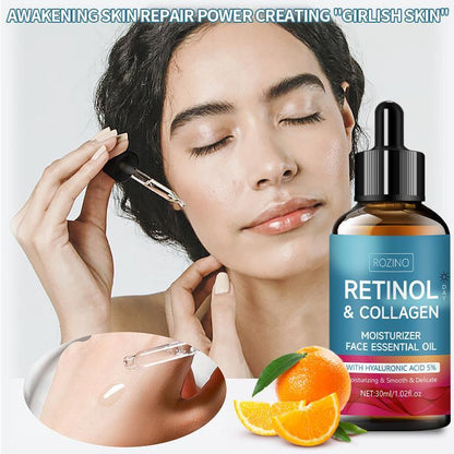 Retinol & Collagen Face Moisturizing Essential Oil, Hydrating Skin Care Oil, Nourishing Face Essence for Day & Night Use, Comfort Skincare Products