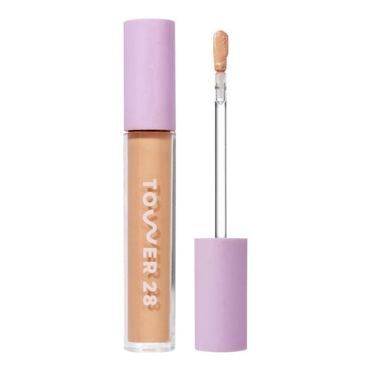 Tower 28 Swipe Serum Concealer - For Sensitive Skin - All-Over Hydrating Concealer, Medium-Buildable Coverage - Clean, Cruelty Free