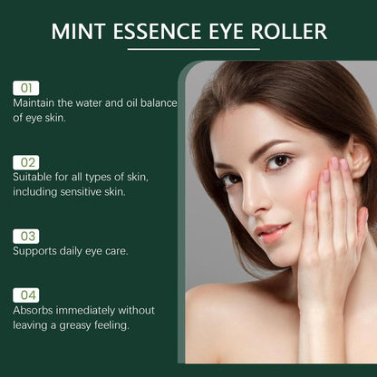 Mint Essence Moisturizing Eye Roller, 2 Counts Eye Massage Roller, Hydrating & Nourishing Eye Roller, Comfort Eye Roller, Suitable for All Skin Types