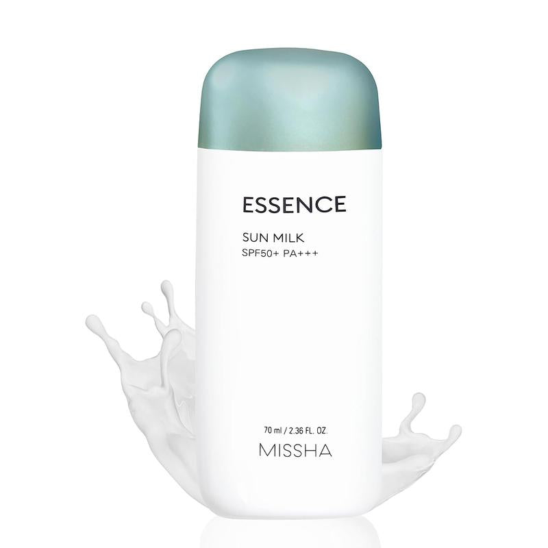 [Missha] All Around Safe Block Essence Sun Milk EX SPF50+/PA+++ 70ml, Soothing Moisture, Water and Sweat Resistant, Lightweight Texture, Nourishing Sunscreen, Impenetrable UV Protection