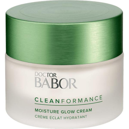 BABOR Cleanformance Moisture Glow Cream, Moisturizing Face Cream, Hyaluronic Acid, Vitamin E, Renewed Skin, Hydrated, Smooth, Vegan, Non-GMO