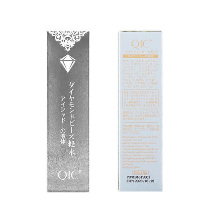 QIC Glitter Liquid Eyeshadow, Sparkling Shimmering Eye Makeup Stick for Crystal Eye Makeup, High Pigmented Metallic Eye Makeup Products for Women