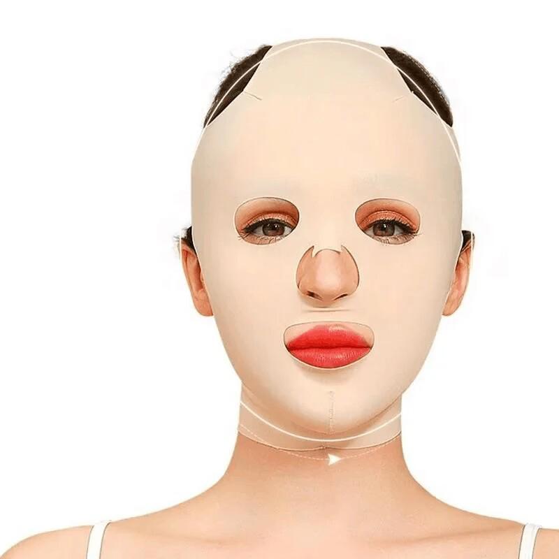 3D Face Skin Care Bandage, 360¡ã Wrap?Face Contouring Lifting Face Mask with 3 Gear Adjustment, Multi-use Skin Care Tool for Women