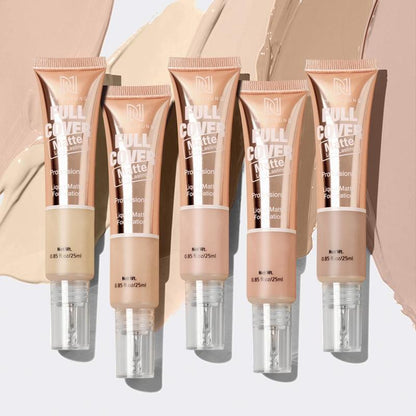 1 Count Long-lasting Liquid Foundation, Moisturizing Full Coverage Matte Foundation, Lightweight Concealer Foundation for All Skin Types