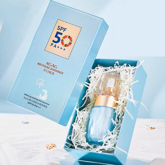 30ml Waterproof Sun Care Cream, Long Lasting Refreshing Non-sticky Sun Cream for Summer Outdoor Travel, Moisturizing Brightening Sun Lotion for Women & Men