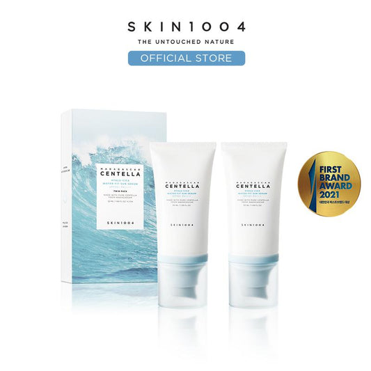 [SKIN1004 Official Shop] Facial Sun Screen, Sun Serum Twin Pack SPF50+ PA++++ 50ml Moisture Moisturizing Sunscreen Hyaluronic Acid Reef Safe