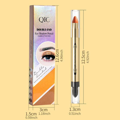 2 in 1 Double-ended Eyeshadow Stick, 1 Count Long Lasting Shimmering Eyeshadow Stick, High Pigmented Eye Shadow Stick, Glittering Brightening Highlighting Pen, Eye Makeup Tool