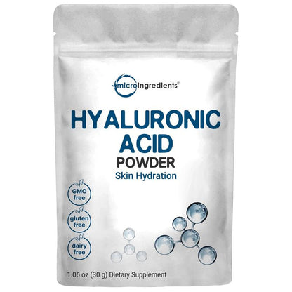 Micro Ingredients Hyaluronic Acid Powder, DIY Facial Serum, Skin Hydration Care Formula