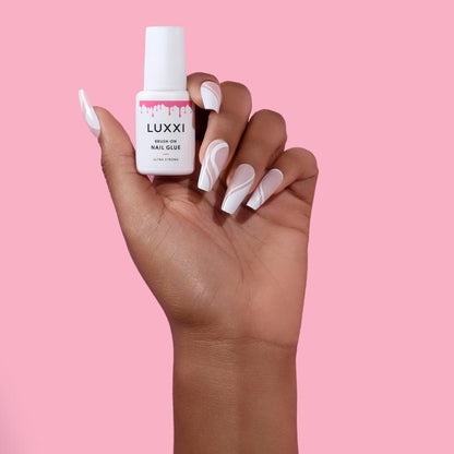 Ultra Strong Brush-On Nail Glue for Long Lasting Wear | LUXXI