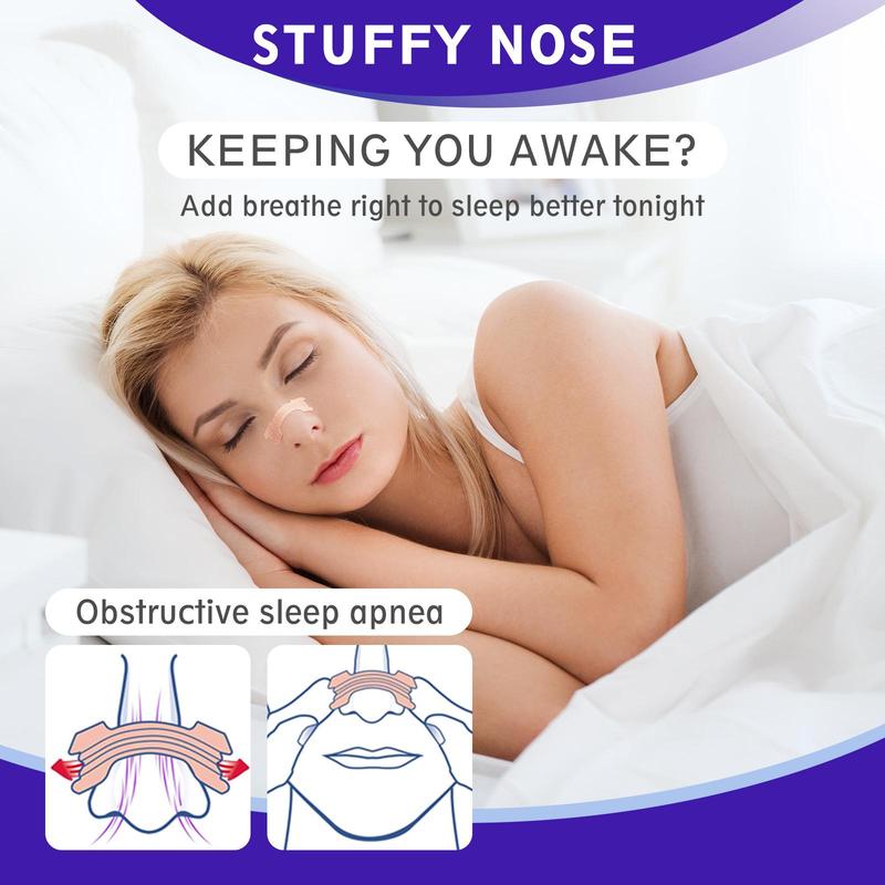 Nasal Strips for Relieving Nasal, 120pcs/box Elastic Breathable Nasal Strip for Reducing Snoring & Improving Sleep Congestion, Easy Sleeping, Nasal Care Supplies for Daily Use