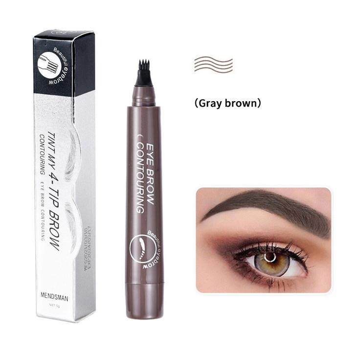 Comfort Liquid Eyebrow Pen Gift, 4-fork Waterproof & Long Lasting Eye Brow Pencil, Brow Stying Brush, Easy to Apply, Daily Cosmetic,Eye Brow Pen Cosmetic for Women