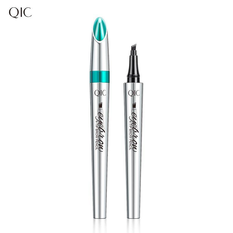 Angled Design Liquid Eyebrow Pencil, Waterproof Long Lasting Brow Makeup Pen for Thick and Sparse Brows