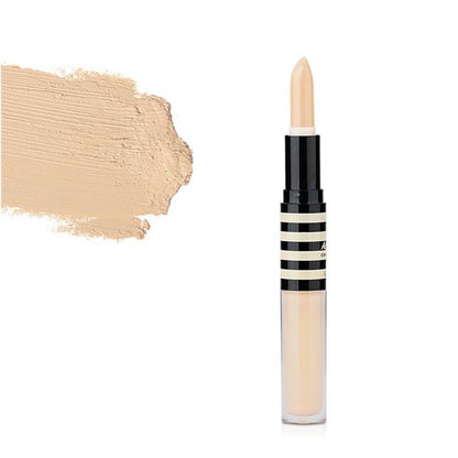 Double-ended Flawless Hydrating Concealer Stick (1 Piece), 2 in 1 Concealer Stick, Versatile Makeup Highlighter Stick